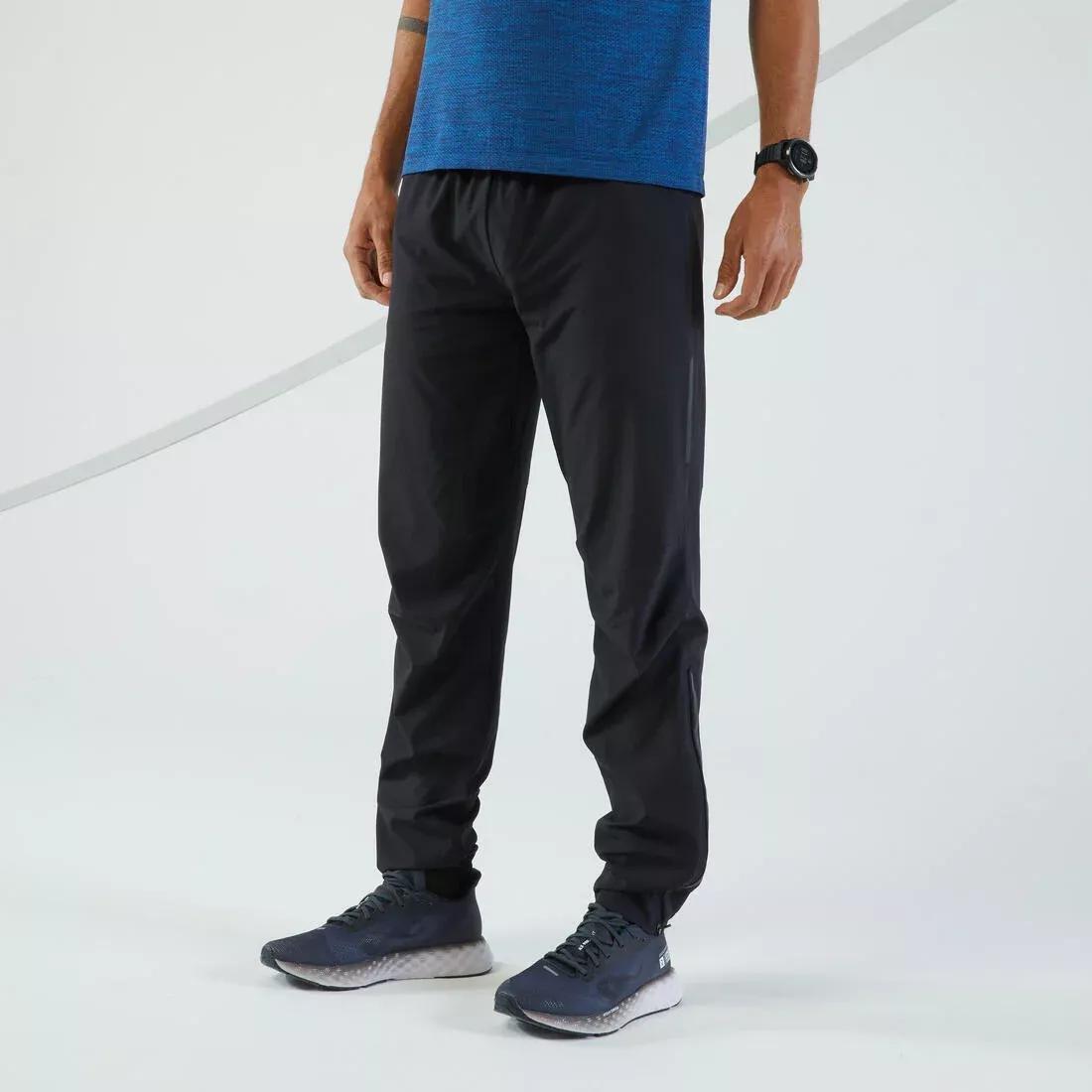 Men's Running Lightweight Trousers - KIPRUN Run 500 Light, Black, , large image number 2