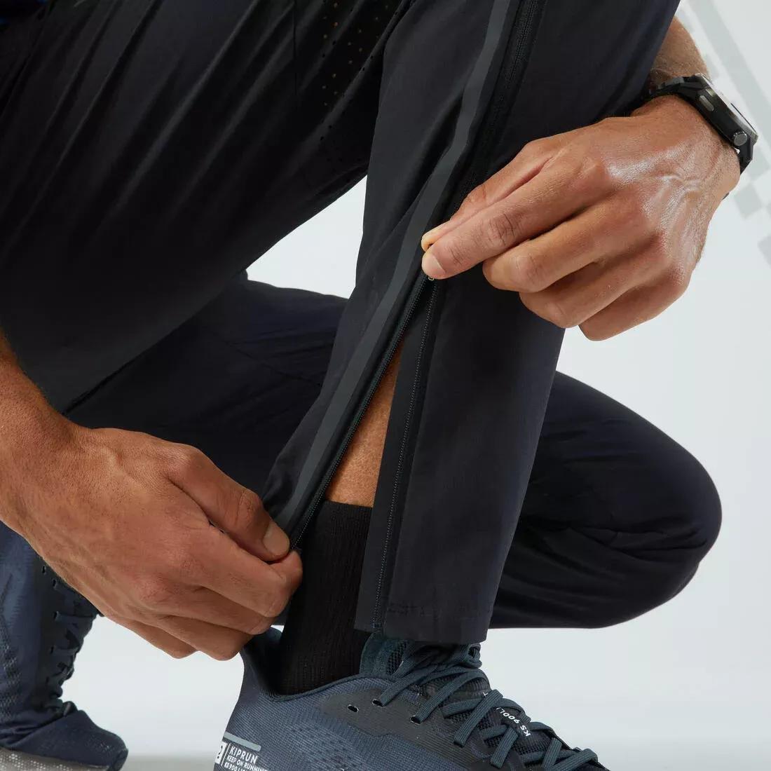 Men's Running Lightweight Trousers - KIPRUN Run 500 Light, Black, , large image number 4