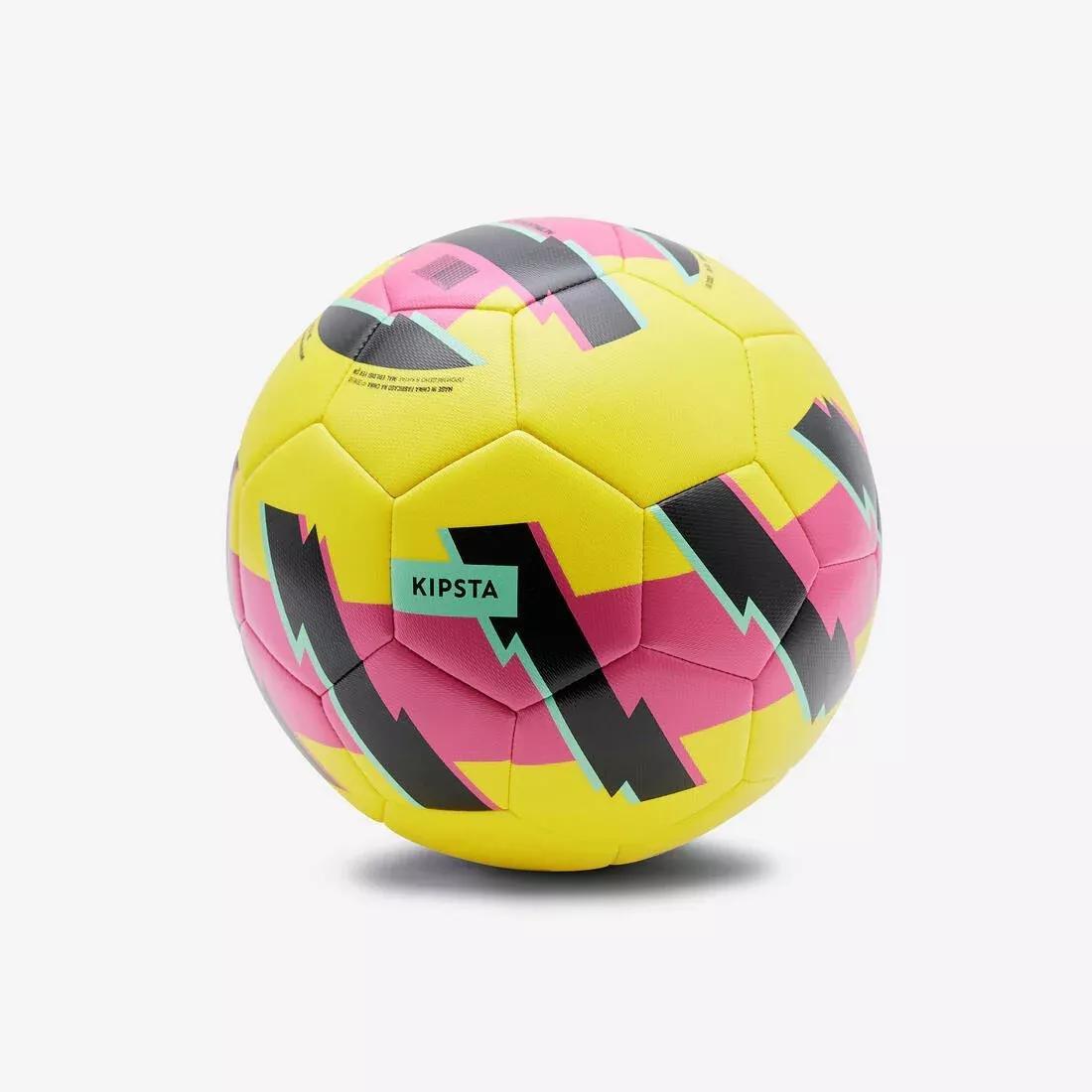 SUNSHINE YELLOW Light Football Learning Ball Diabolik Size 5, No Color, large image number 0