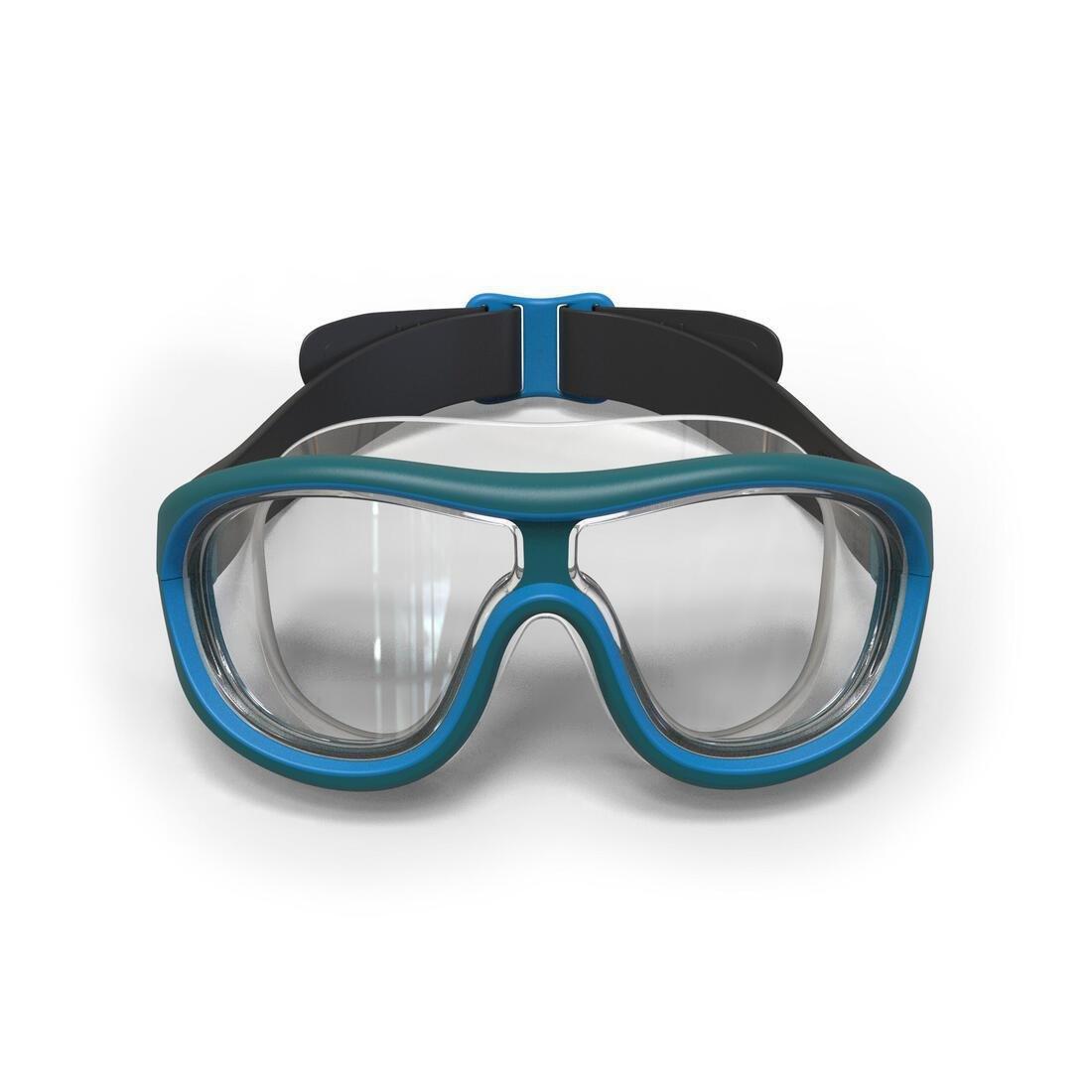 Swimming Pool Mask - Swimdow V2 Size L Clear Lenses, Blue, No Color, large image number 2
