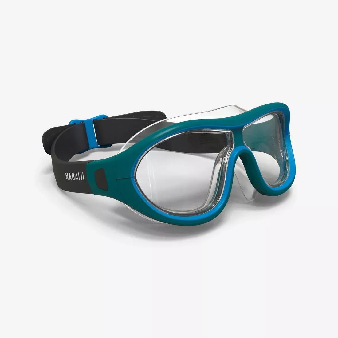Swimming Pool Mask - Swimdow V2 Size L Clear Lenses, Blue, No Color, large image number 9