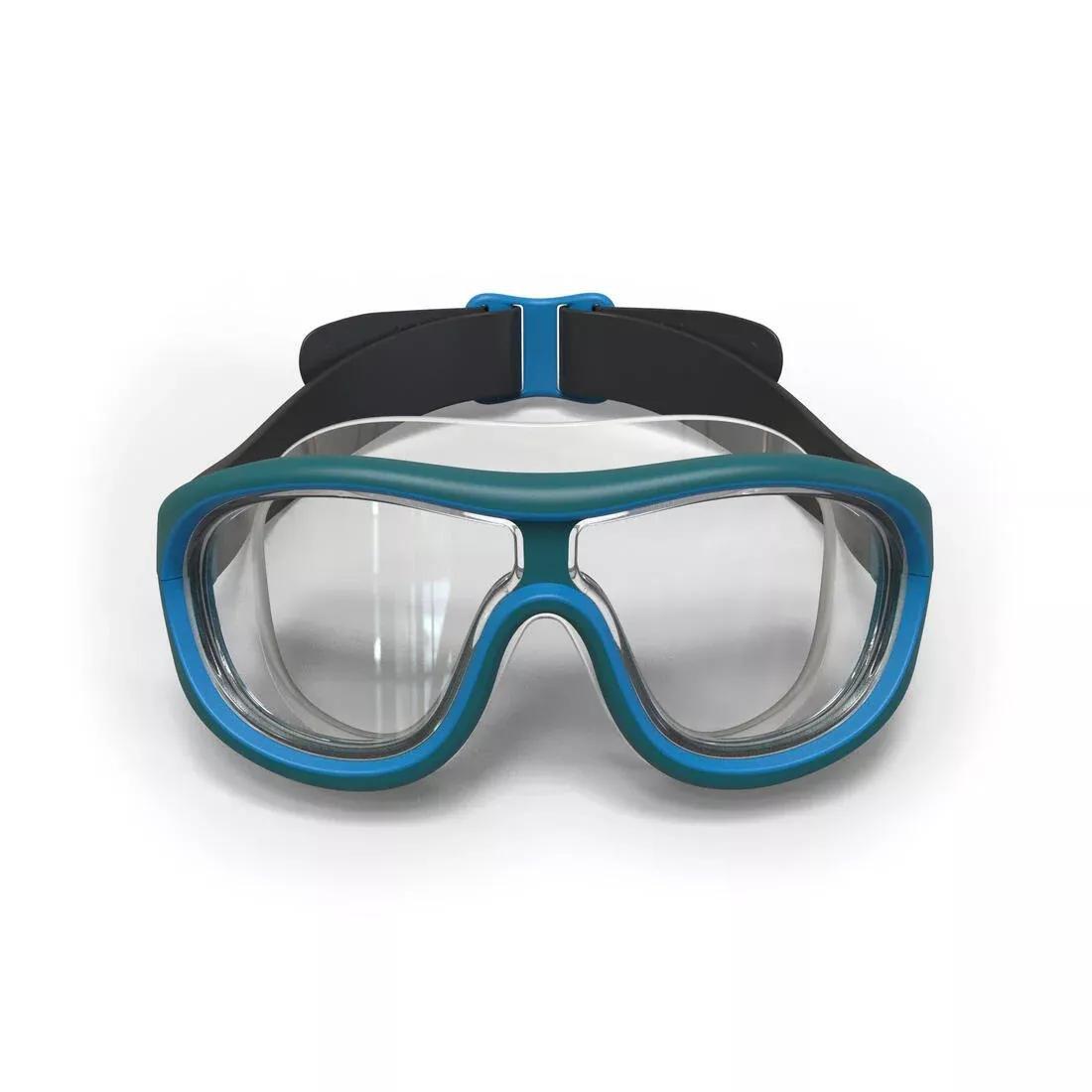 Swimming Pool Mask - Swimdow V2 Size L Clear Lenses, Blue, No Color, large image number 11