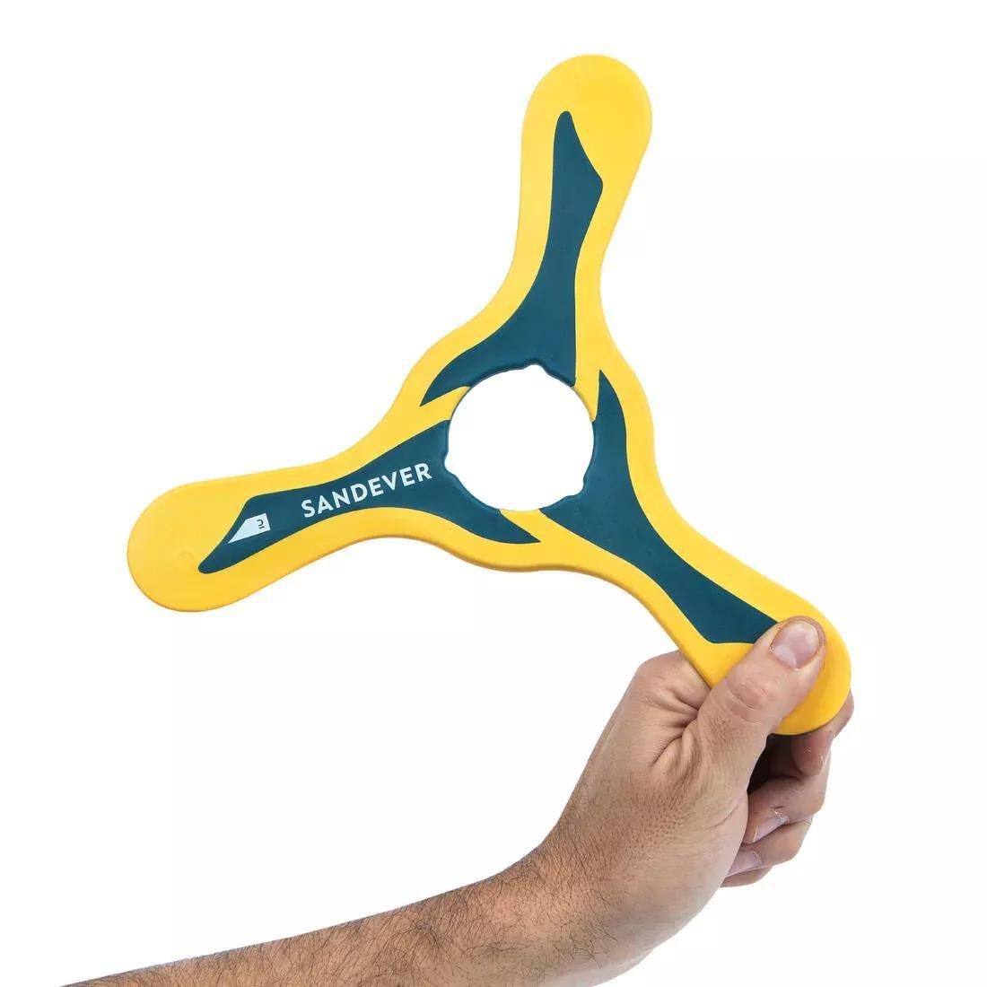 TEAL BLUE Right-Handed Boomerang with a Good Return and Soft Edge, No Color, large image number 12