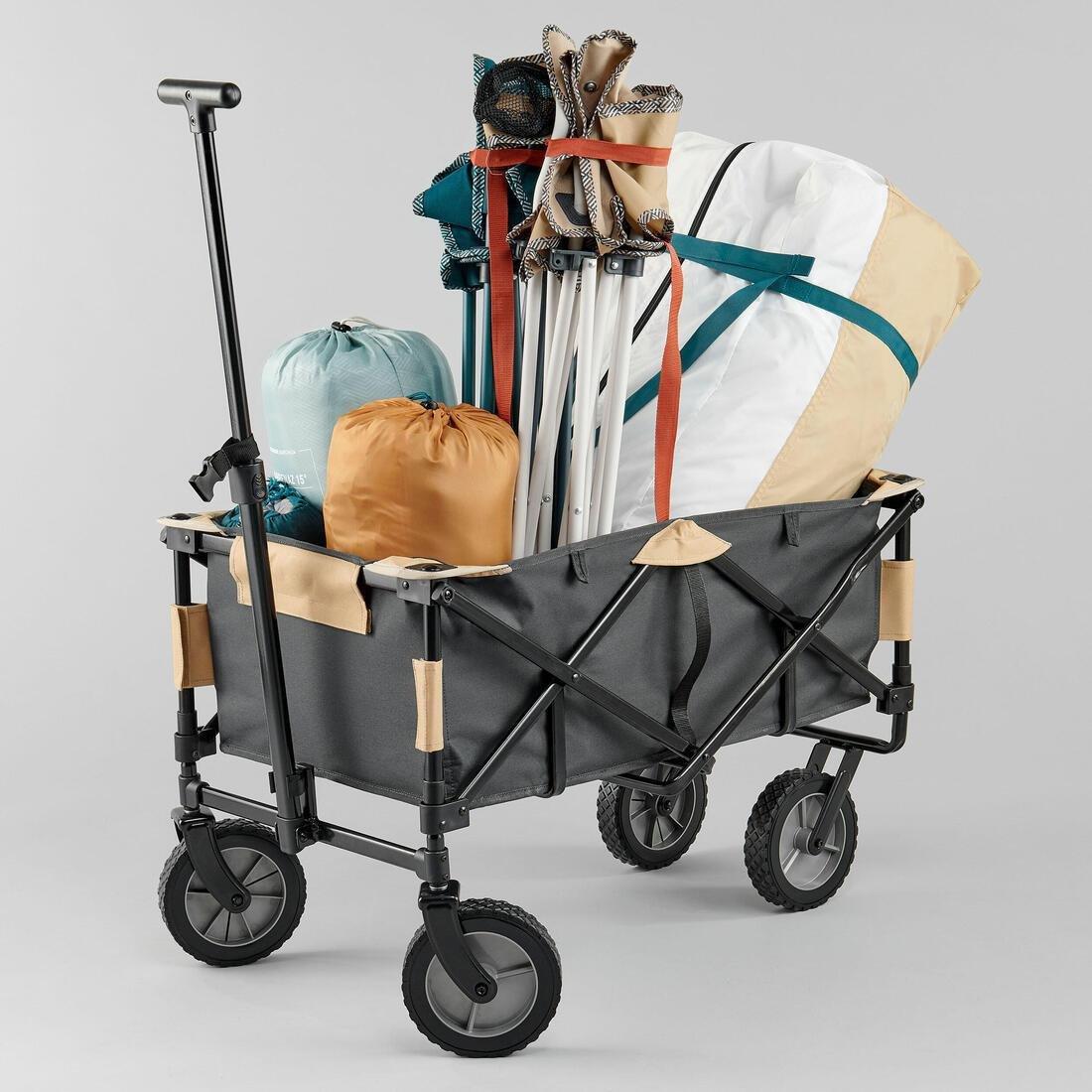 Folding Transport Cart For Camping Equipment - Trolley, Grey, No Color, large image number 3