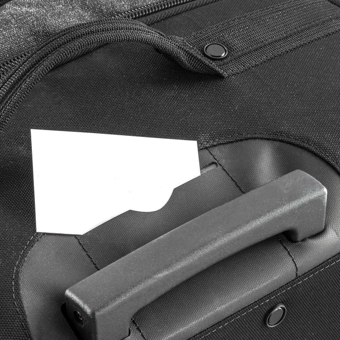 Large Football Travel Suitcase, Black, No Color, large image number 5