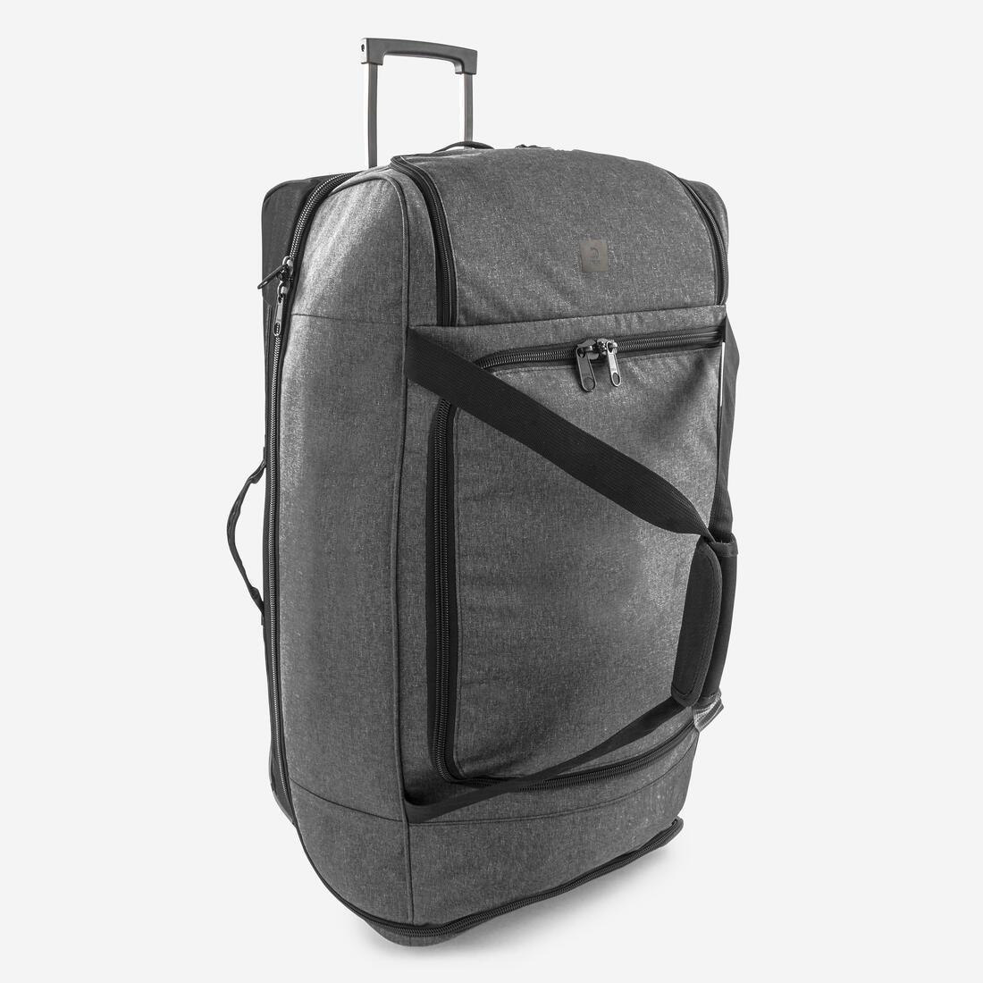 Large Football Travel Suitcase, Black, No Color, large image number 9