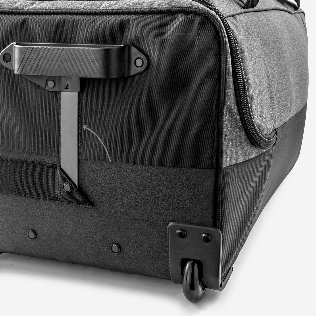 Large Football Travel Suitcase, Black, No Color, large image number 11