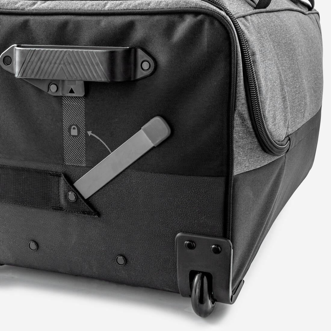 Large Football Travel Suitcase, Black, No Color, large image number 12