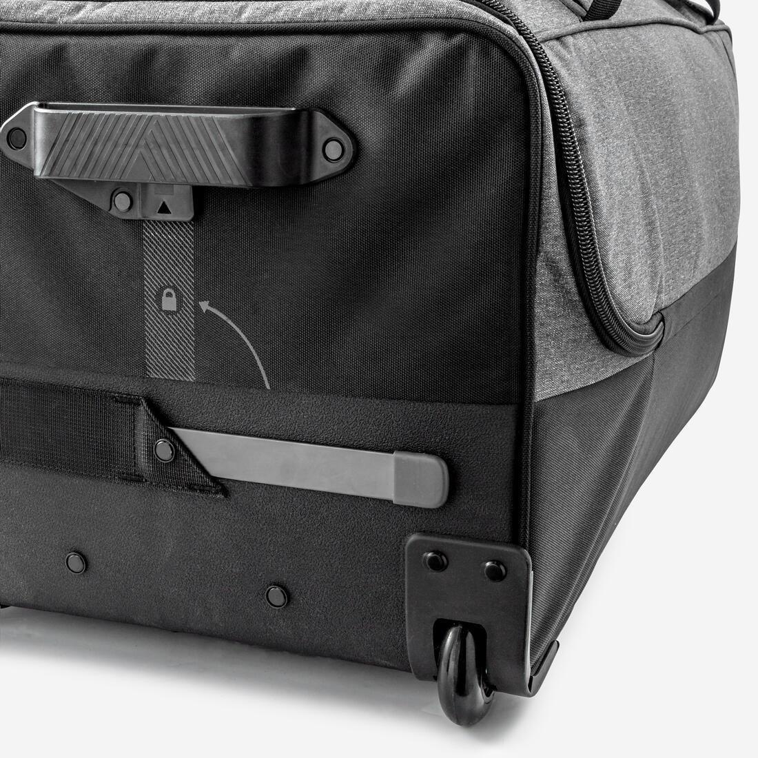 Large Football Travel Suitcase, Black, No Color, large image number 13