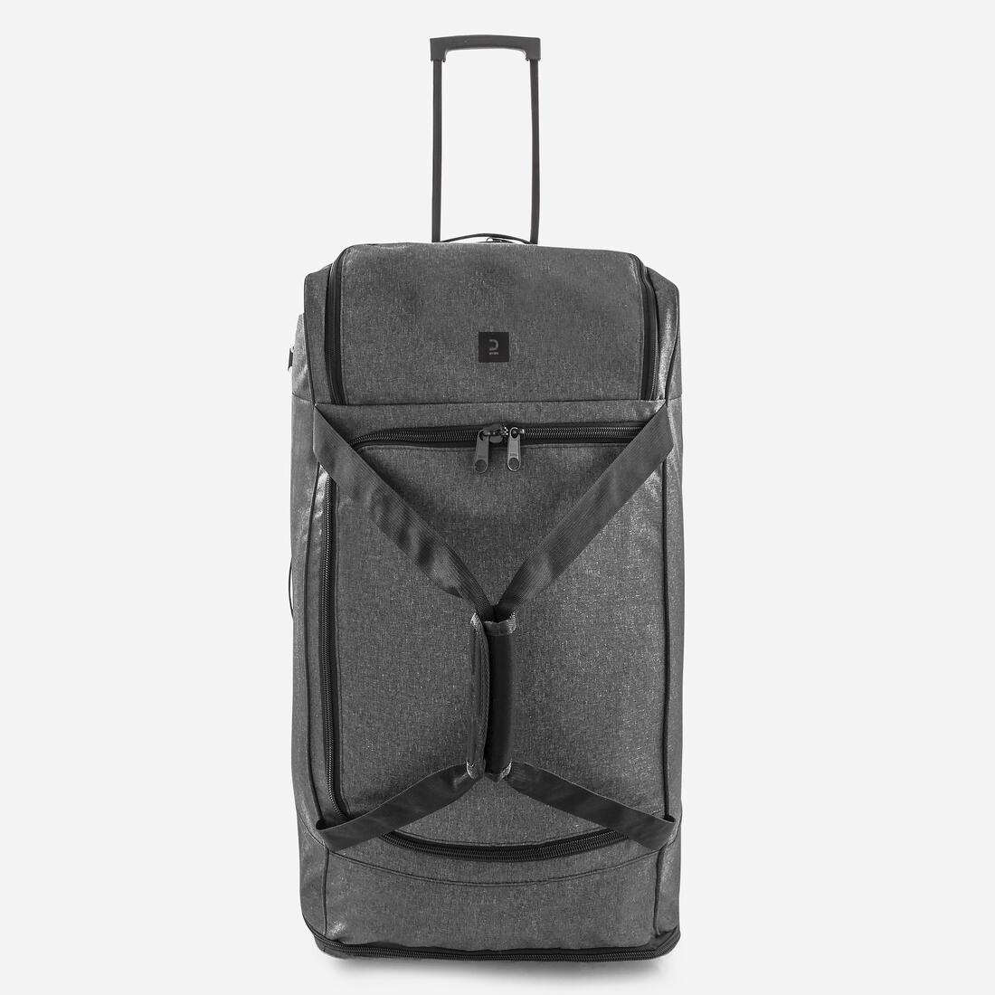 Large Football Travel Suitcase, Black, No Color, large image number 14