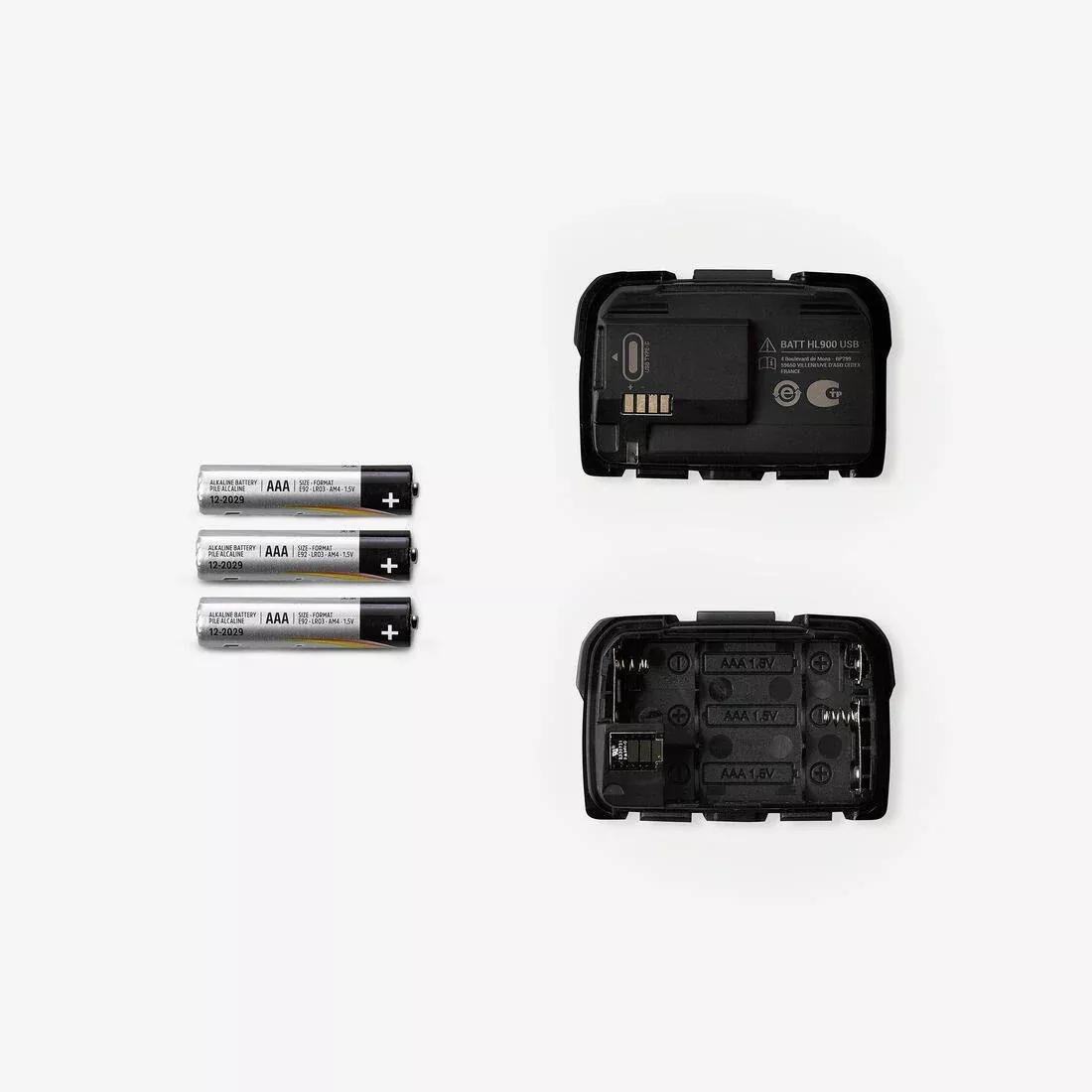 BLACK Rechargeable Head Torch - 600 lumen - HL900 USB V3, No Color, large image number 7