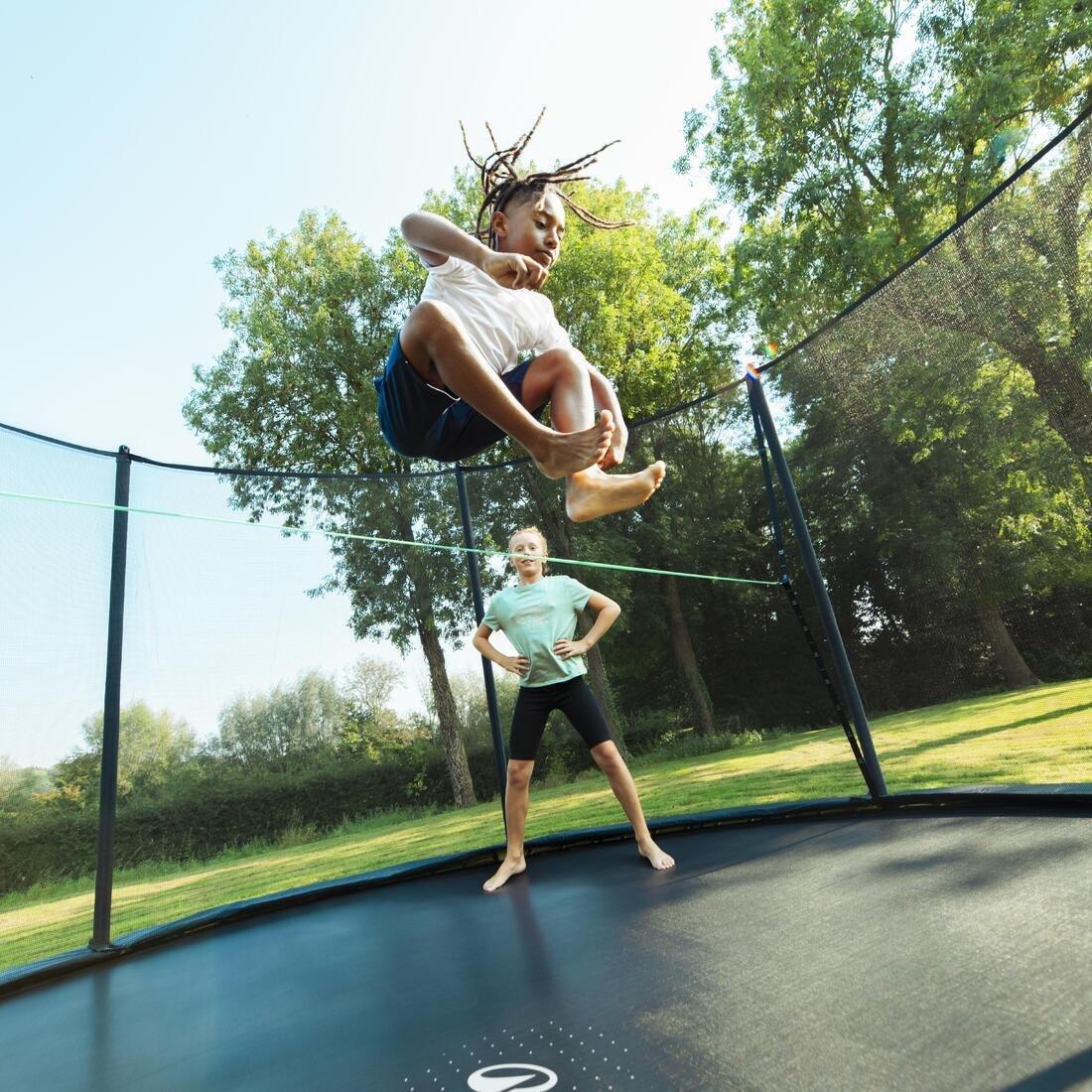 Kids Girls Multisport Cotton Cycling Shorts, Black, No Color, large image number 8