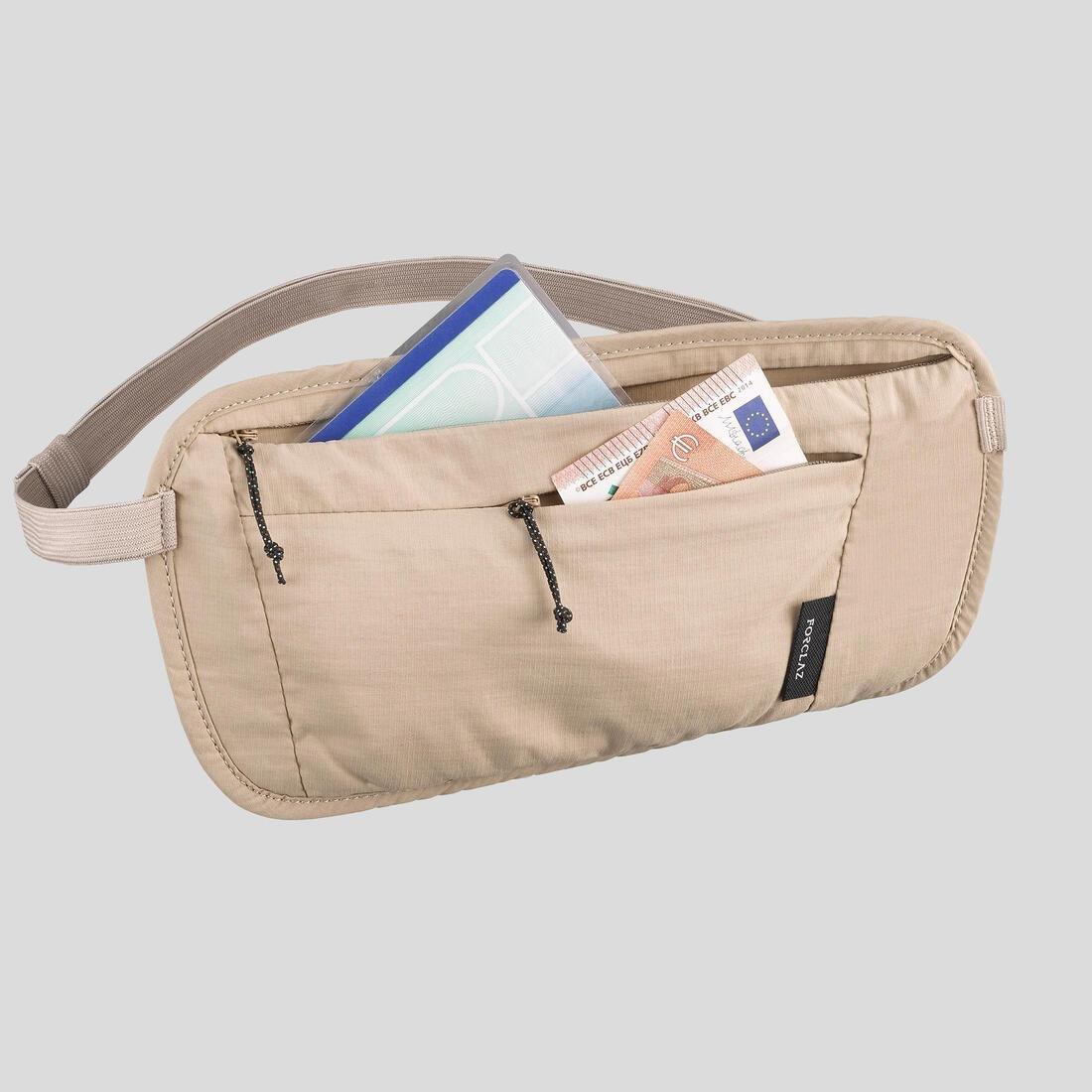 CAPPUCCINO BEIGE Discreet Travel Trekking Bum Bag TRAVEL RFID - Beige, No Color, large image number 7