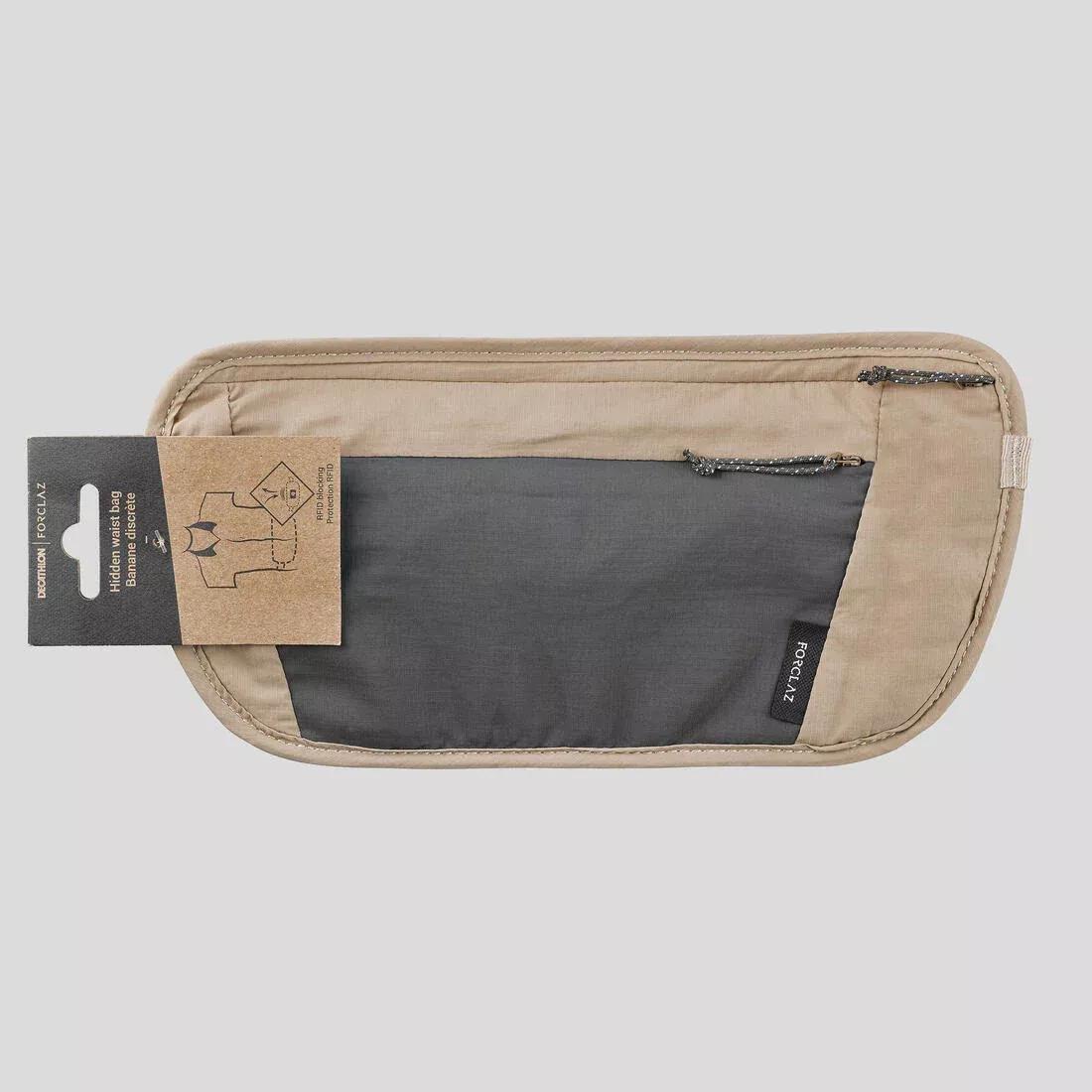 CAPPUCCINO BEIGE Discreet Travel Trekking Bum Bag TRAVEL RFID - Beige, No Color, large image number 11