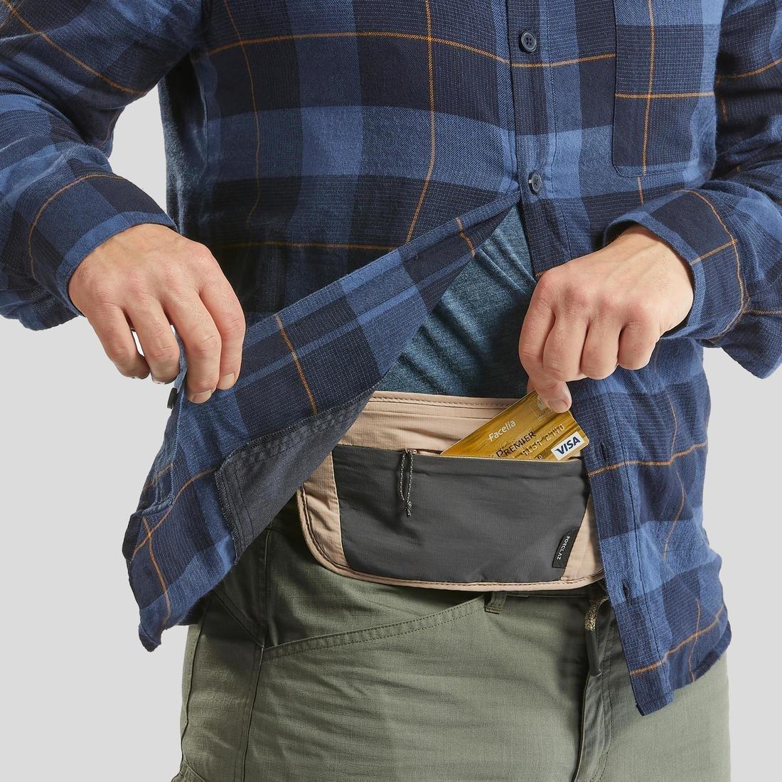 CAPPUCCINO BEIGE Discreet Travel Trekking Bum Bag TRAVEL RFID - Beige, No Color, large image number 12