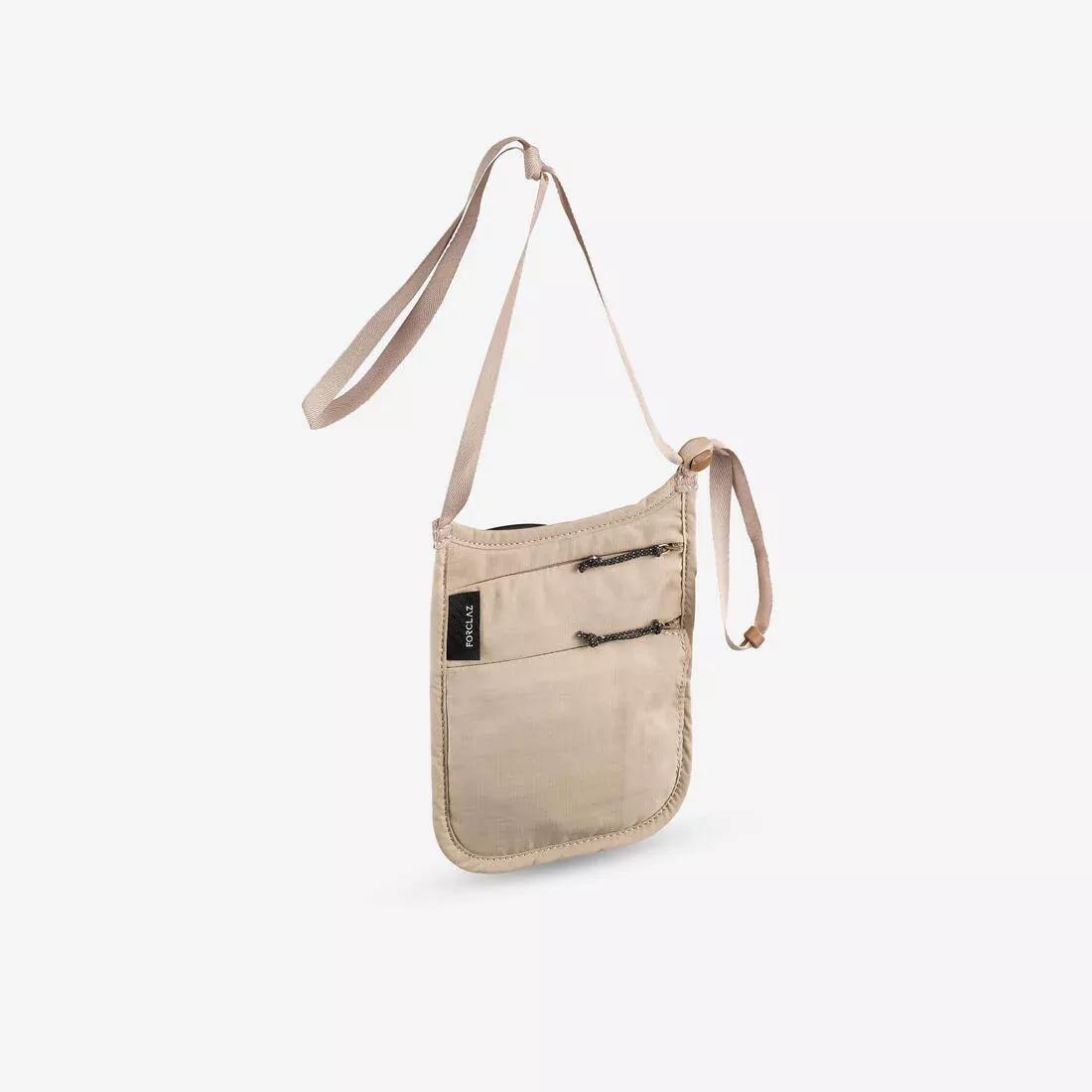 Discreet Neck Pouch - Travel Rfid, Beige, No Color, medium