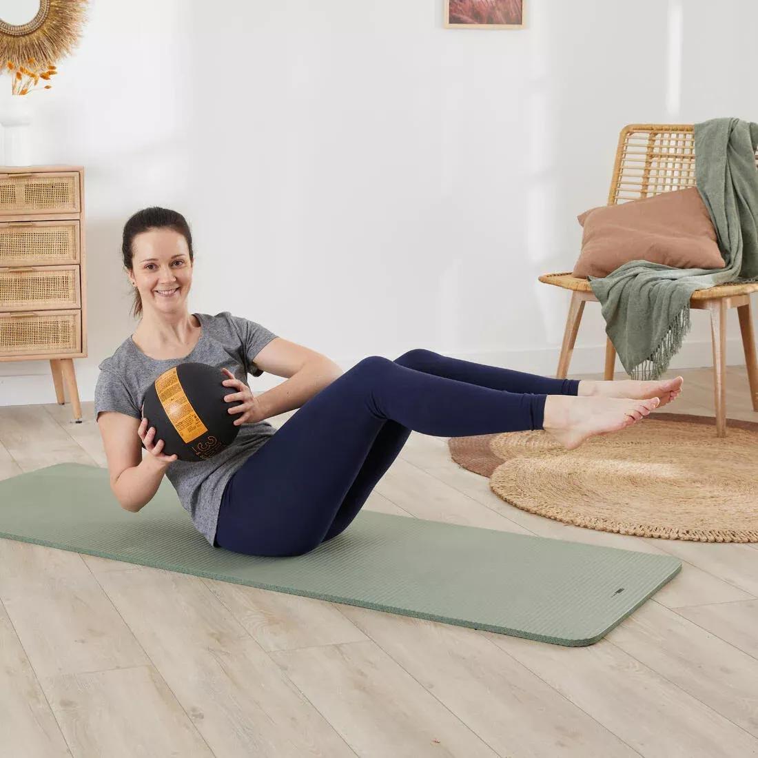 BLACK 3 kg Rubber Medicine Ball, No Color, large image number 5