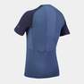 FORCLAZ - Men Short-Sleeved Merino Wool Trekking T-Shirt - Mt500, Grey