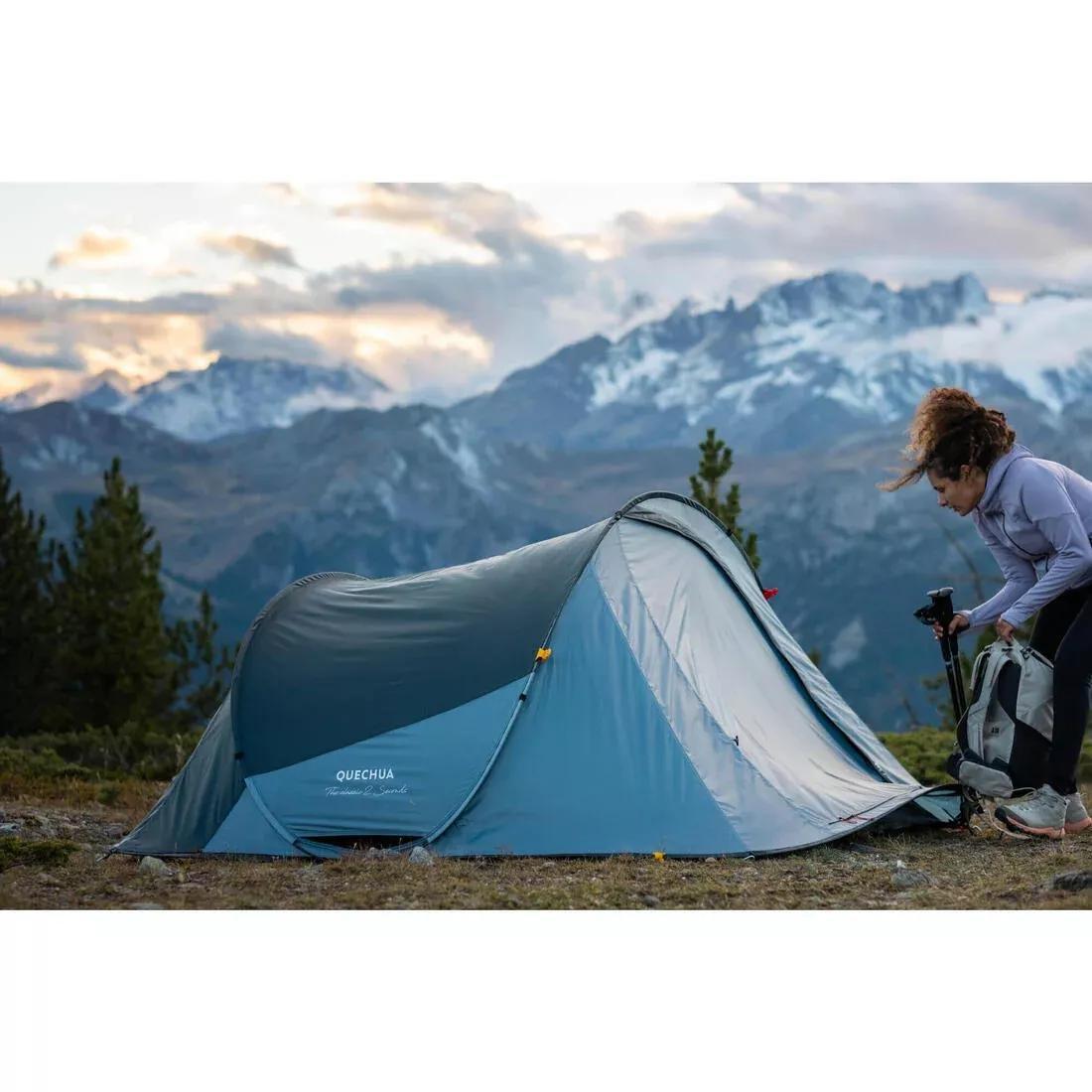 Camping 2 Seconds Tent - 3 Person, Blue, No Color, large image number 3