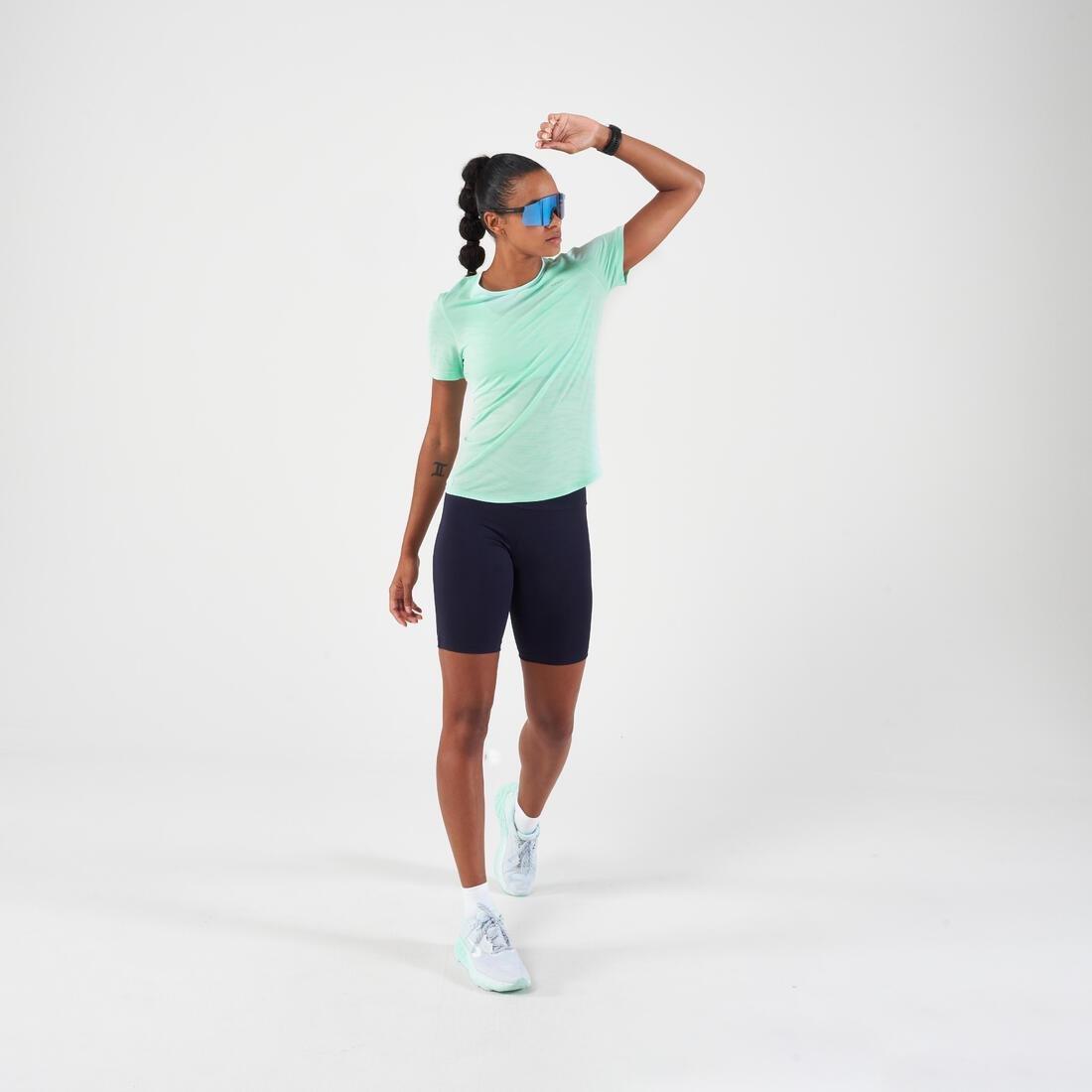 Women Running Tight Shorts - Kiprun Run 500 Comfort, Blue, , large image number 5