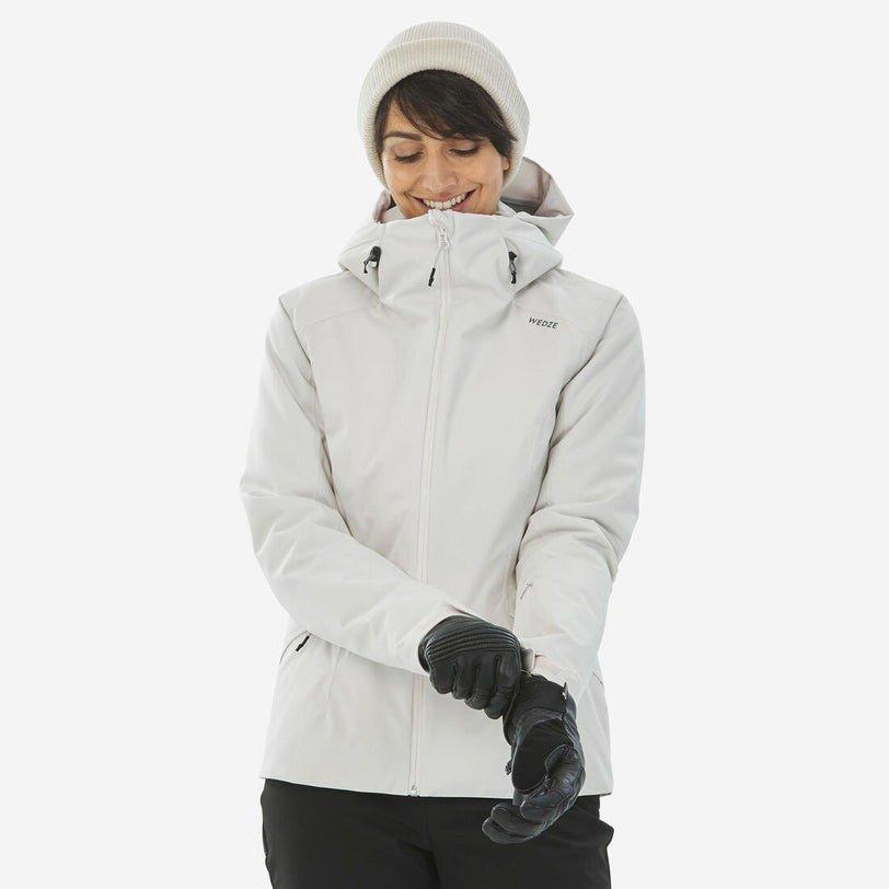 Women Warm Ski Jacket - 500, White, No Color, large image number 0