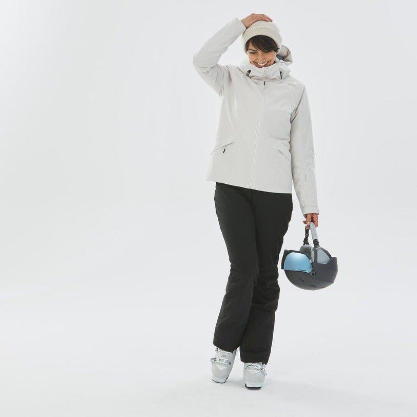 Women Warm Ski Jacket - 500, White, No Color, large image number 2