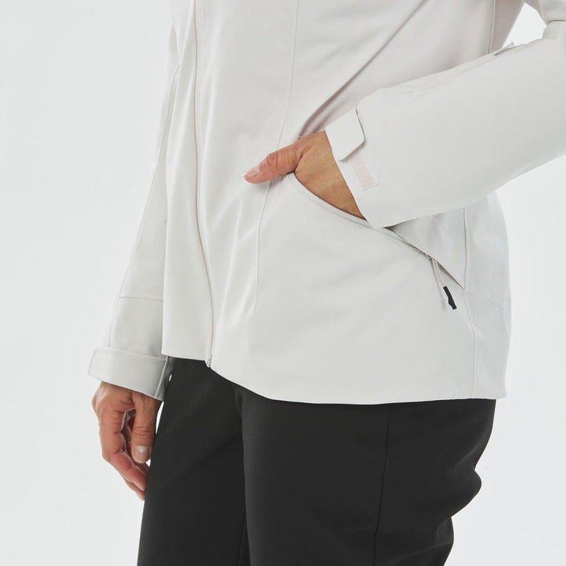 Women Warm Ski Jacket - 500, White, No Color, large image number 7