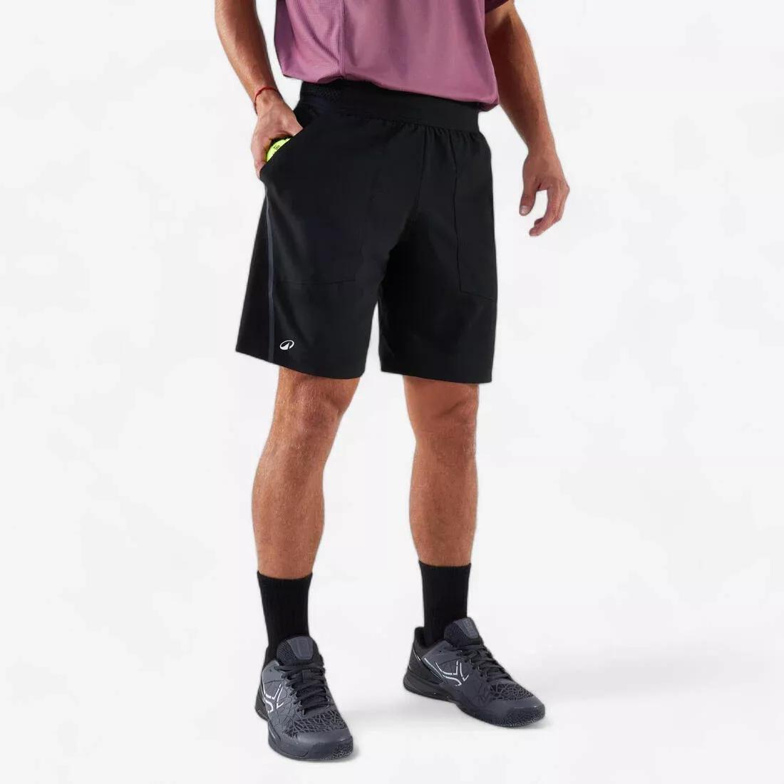 Men Breathable Tennis Shorts - Dry+ Gael Monfils, Black, No Color, medium