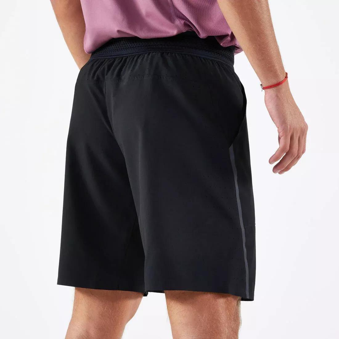Men Breathable Tennis Shorts - Dry+ Gael Monfils, Black, No Color, large image number 2