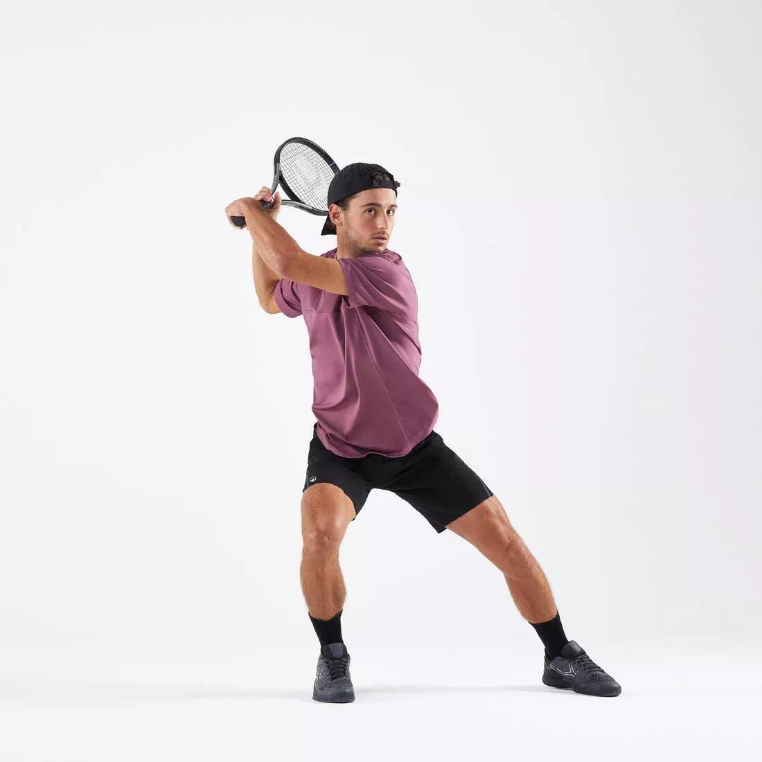 Men Breathable Tennis Shorts - Dry+ Gael Monfils, Black, No Color, large image number 6