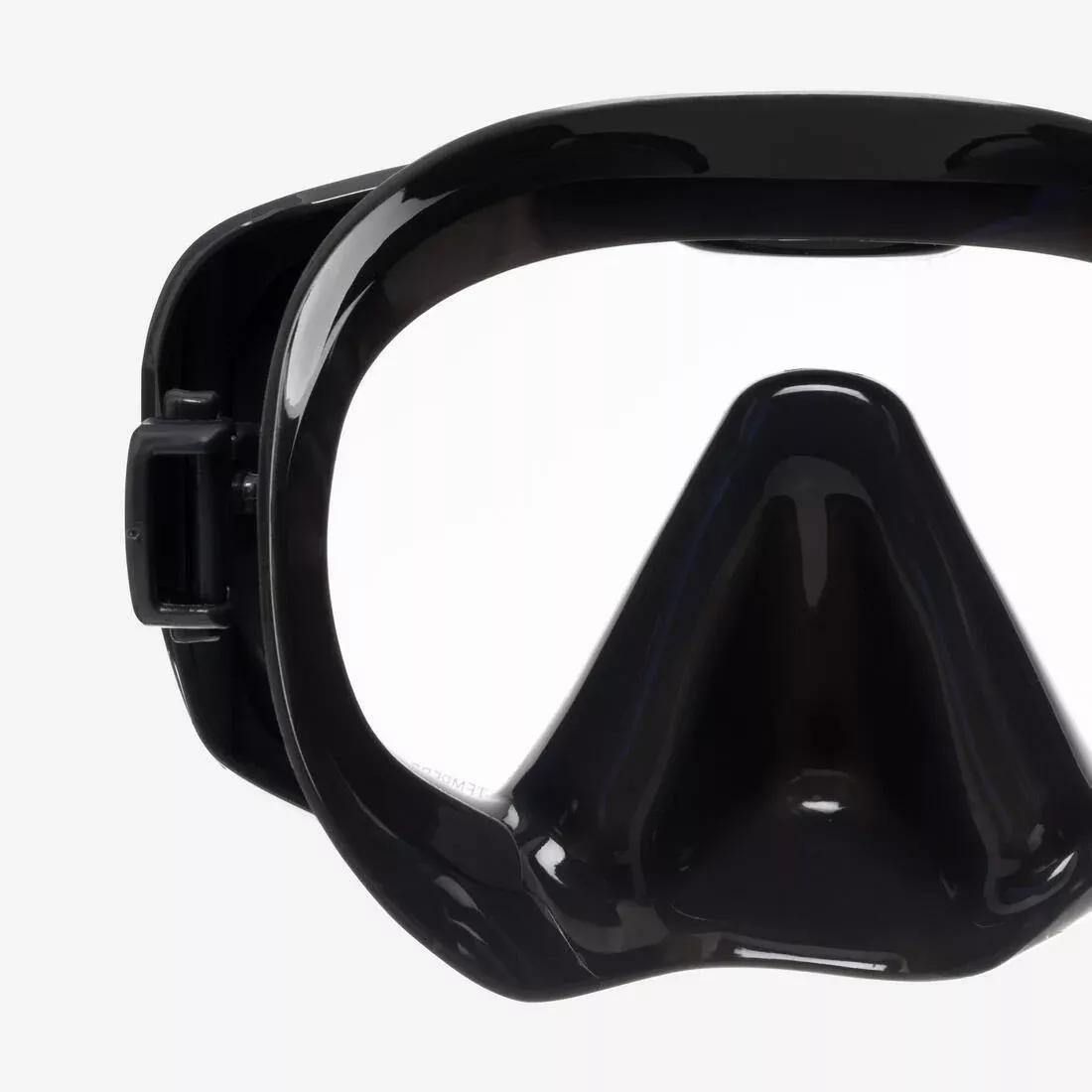 PINK Anti-fog diving mask - 100 Mono silicone strap, No Color, large image number 9