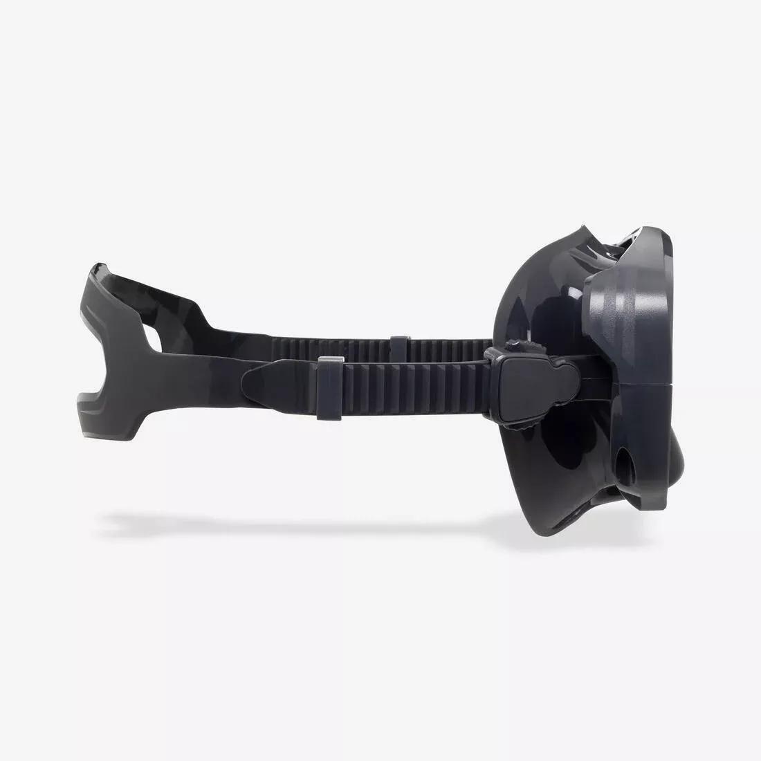 Anti-fog diving mask - 100 Mono silicone strap, Blue, No Color, large image number 5