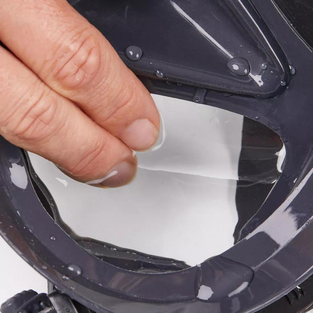 Anti-fog diving mask - MASK 500 DUAL ANTI-FOG, Grey, No Color, large image number 3