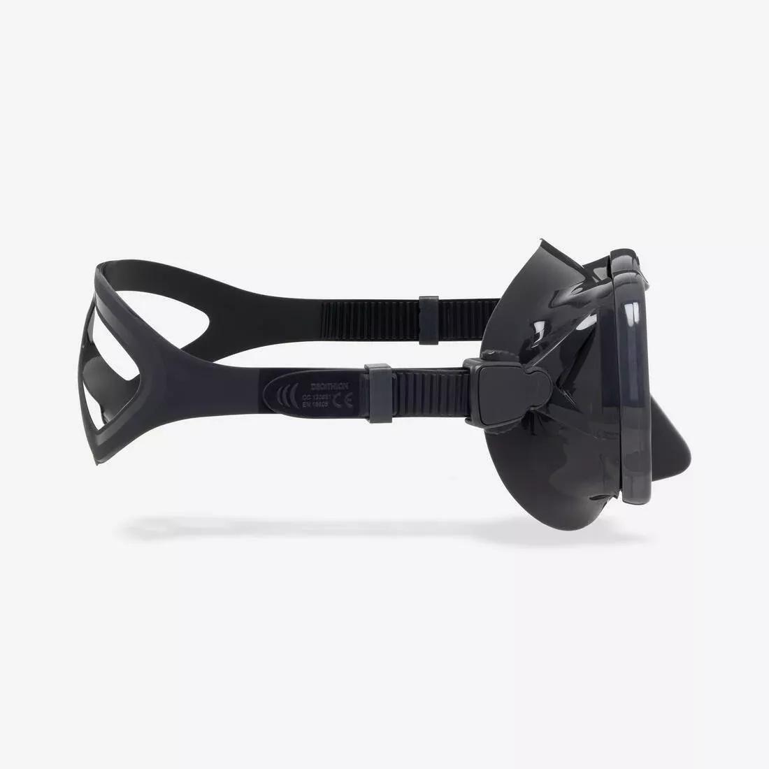 Anti-fog diving mask - MASK 500 DUAL ANTI-FOG, Grey, No Color, large image number 4