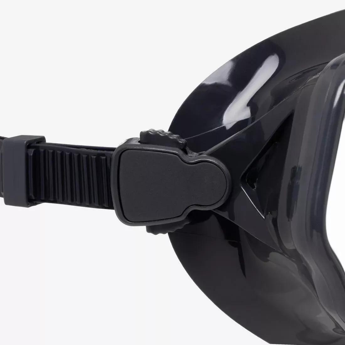 Anti-fog diving mask - MASK 500 DUAL ANTI-FOG, Grey, No Color, large image number 6