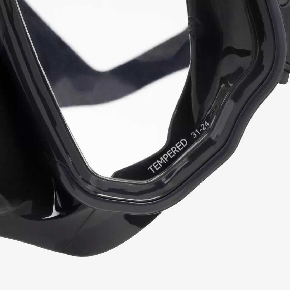 Anti-fog diving mask - MASK 500 DUAL ANTI-FOG, Grey, No Color, large image number 8