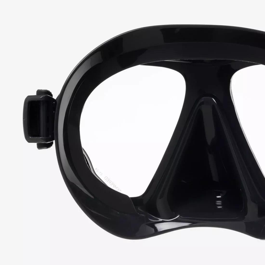 Anti-fog diving mask - MASK 500 DUAL ANTI-FOG, Grey, No Color, large image number 9