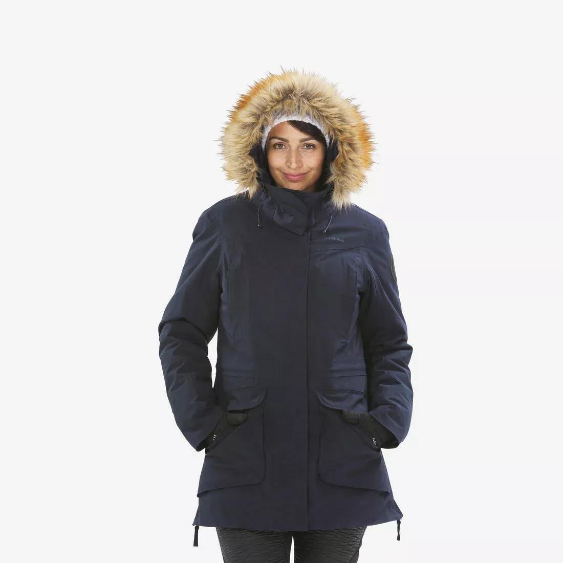 Women Winter Waterproof Hiking Parka - Sh900 -20آ°C, Asphalt Blue, No Color, large image number 0