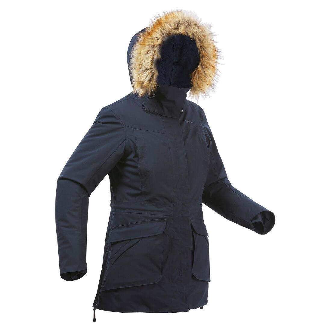 Women Winter Waterproof Hiking Parka - Sh900 -20آ°C, Asphalt Blue, No Color, large image number 1