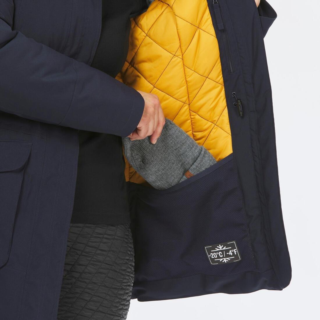 Women Winter Waterproof Hiking Parka - Sh900 -20آ°C, Asphalt Blue, No Color, large image number 2