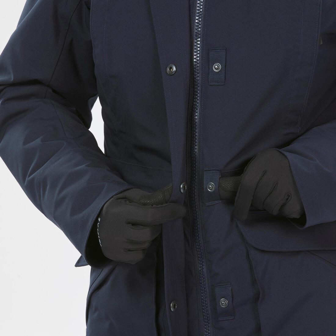 Women Winter Waterproof Hiking Parka - Sh900 -20آ°C, Asphalt Blue, No Color, large image number 4