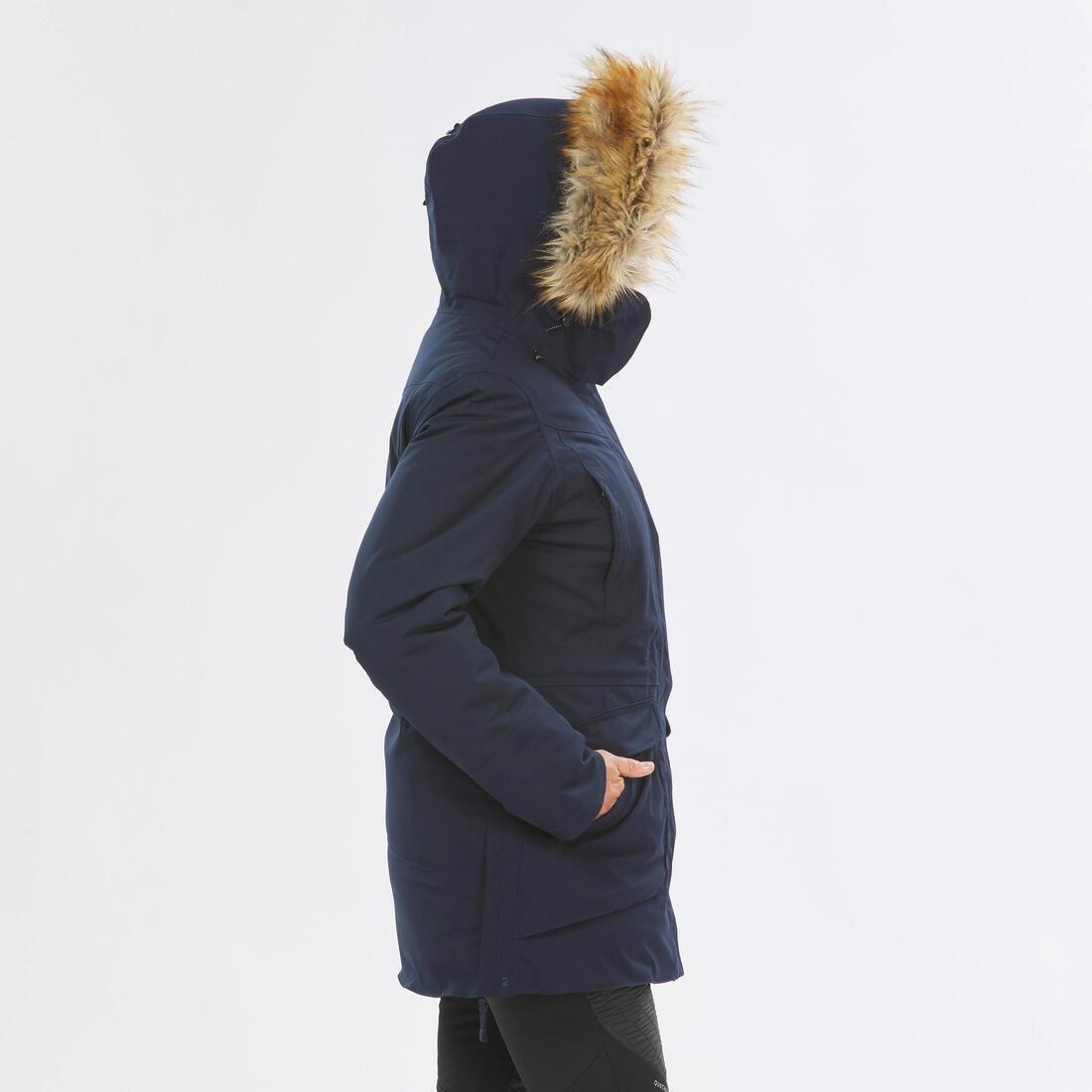 Women Winter Waterproof Hiking Parka - Sh900 -20آ°C, Asphalt Blue, No Color, large image number 11