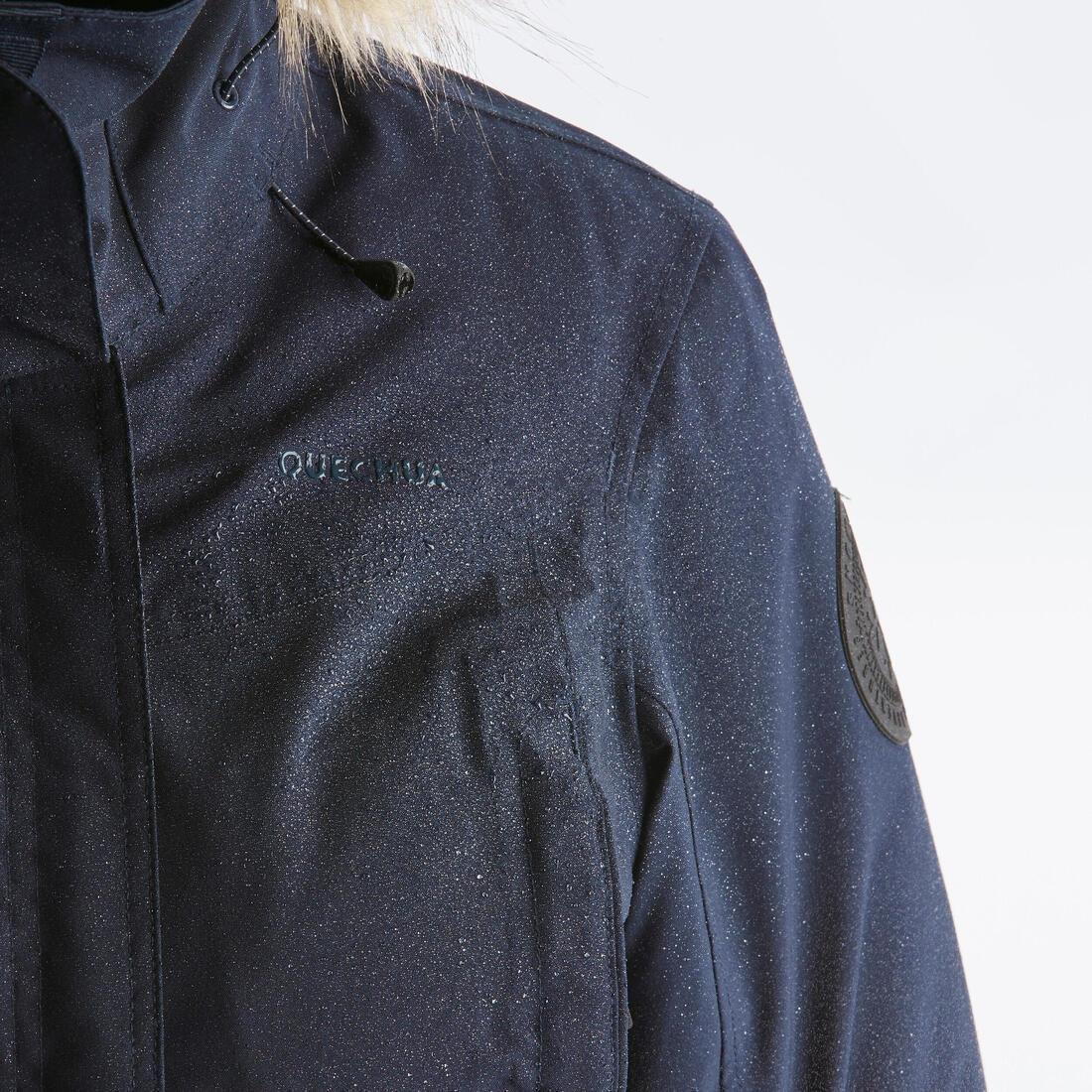 Women Winter Waterproof Hiking Parka - Sh900 -20آ°C, Asphalt Blue, No Color, large image number 13