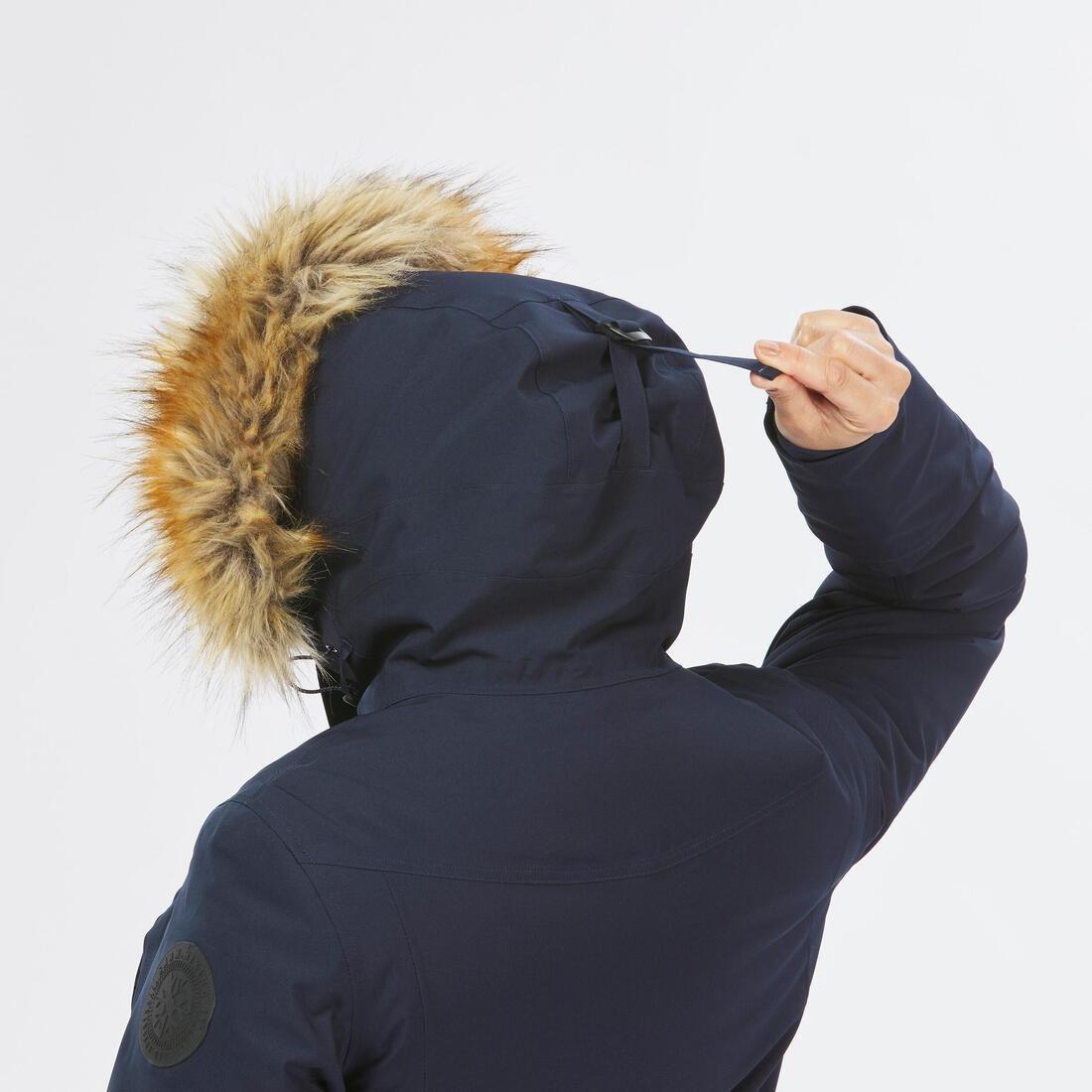 Women Winter Waterproof Hiking Parka - Sh900 -20آ°C, Asphalt Blue, No Color, large image number 14