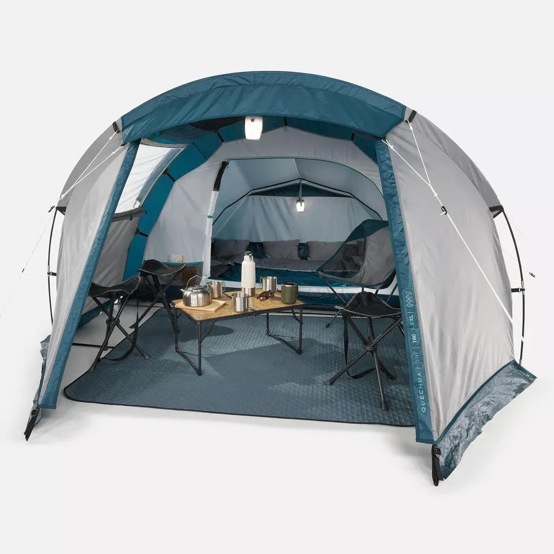 Camping tent - MH100 XXL - 4 person, Blue, No Color, large image number 5