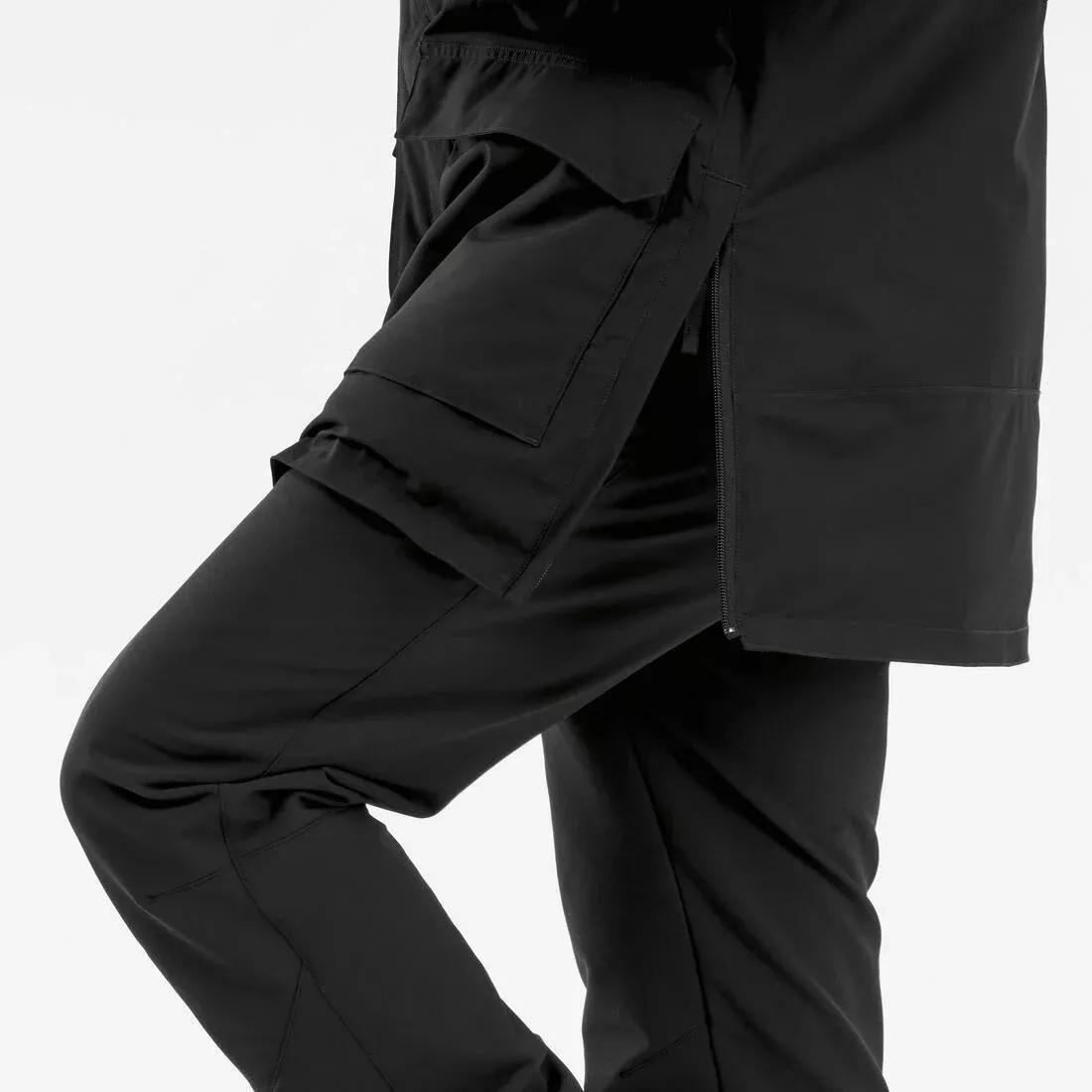 Men Winter Waterproof Hiking Parka - Sh900, Black, , large image number 14