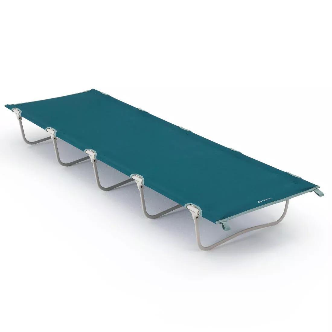 Basic Camping Bed - 60 Cm 1 Person, Green, No Color, large image number 0
