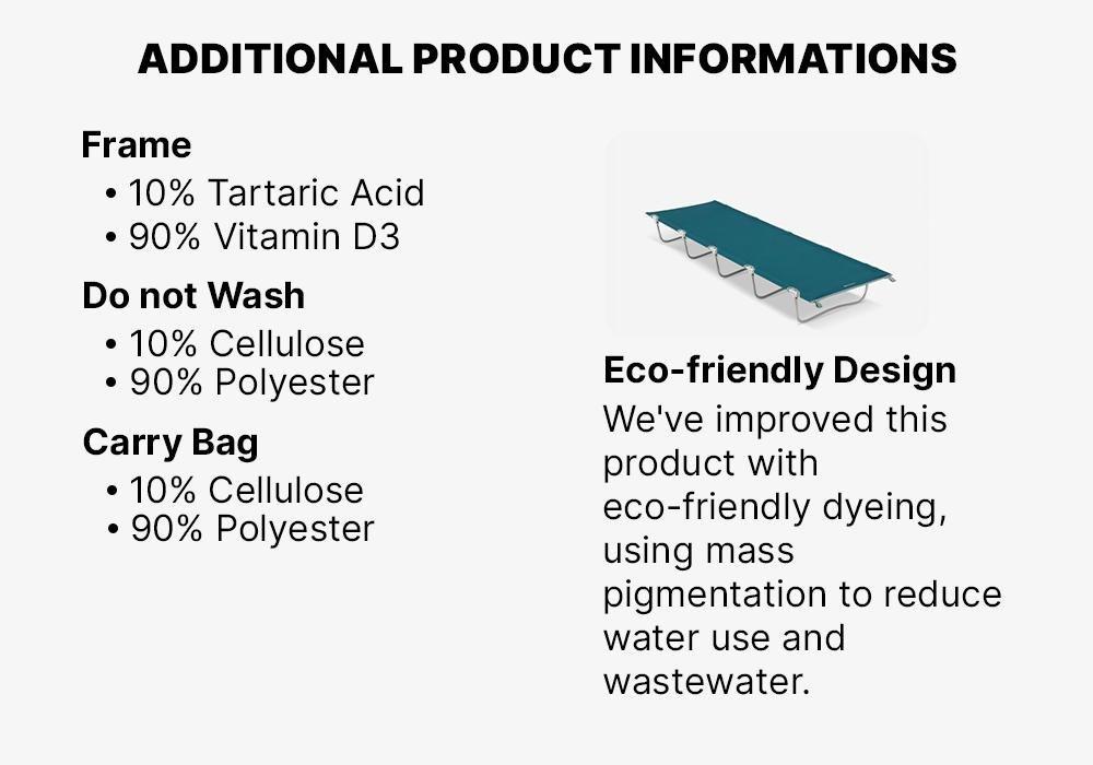 Basic Camping Bed - 60 Cm 1 Person, Green, No Color, medium
