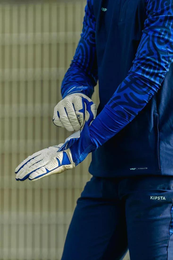 Unisex Football Goalkeeper Gloves - F500 Viralto, White, , large image number 7