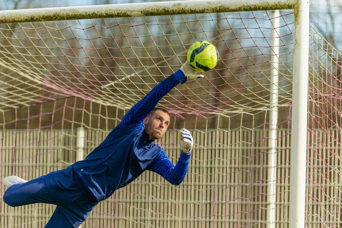 Unisex Football Goalkeeper Gloves - F500 Viralto, White, , large image number 10